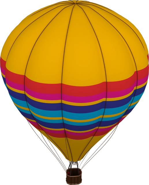 Colorful Passenger Hot Air Balloon on Transparent Background - Download Free Stock Videos Pikwizard.com