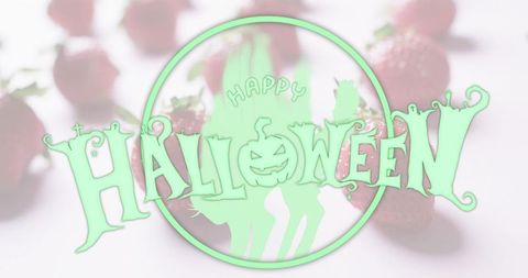 Halloween Graphic with Jack-o'-Lanterns and Cats