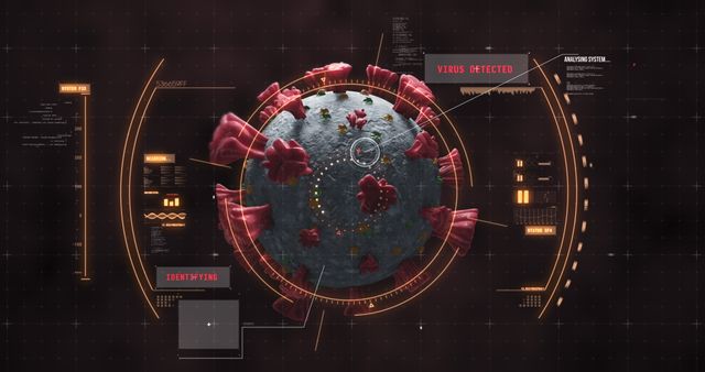 Digital Visualization of Covid-19 Virus Scan Process - Download Free Stock Images Pikwizard.com