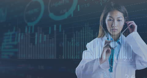 Innovative Medical Technology with Data Analysis Concept