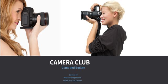 Joyful Photographer Passionately Capturing with DSLRs - Download Free Stock Templates Pikwizard.com