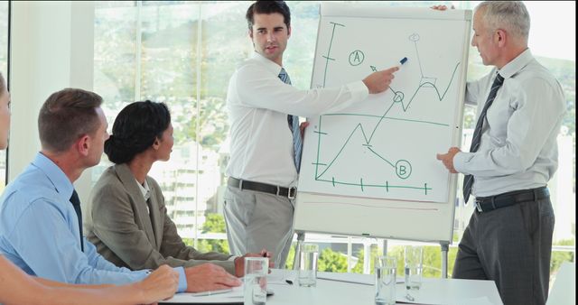 Business Team Analyzing Financial Charts During Meeting - Download Free Stock Images Pikwizard.com