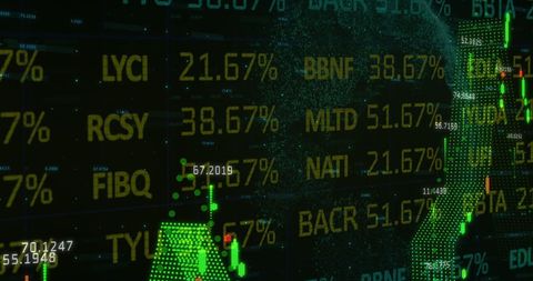 Futuristic Digital Stock Market Board with Financial Data Analysis - Download Free Stock Images Pikwizard.com
