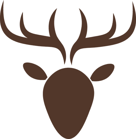 Minimalist Reindeer Symbol on Transparent Background - Download Free Stock Videos Pikwizard.com