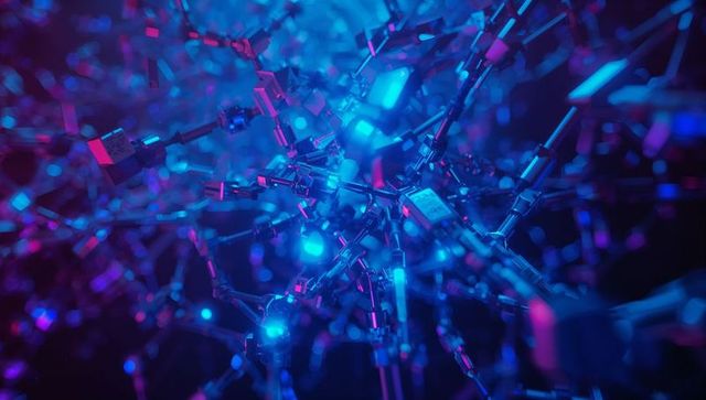 Futuristic Neural Network with Vibrant Connectivity Matrix