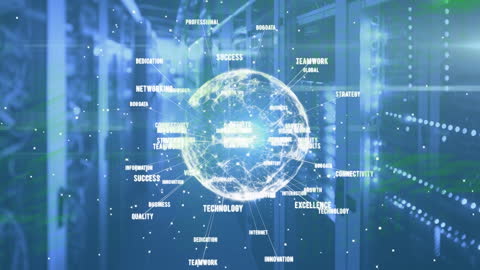 Globally Networked Data System in Futuristic Design