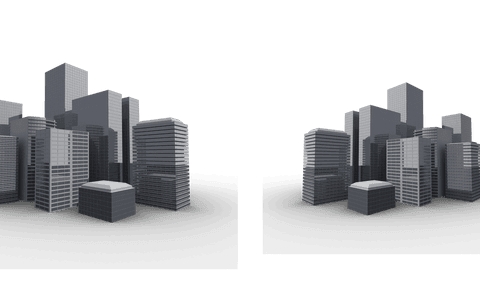 3d grey cityscape on transparent background for urban designs - Download Free Stock Videos Pikwizard.com