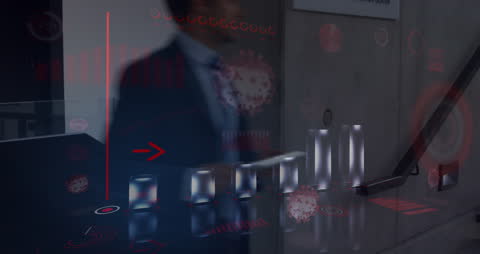 Business Analysis with Medical Data and Digital Interface Overlay