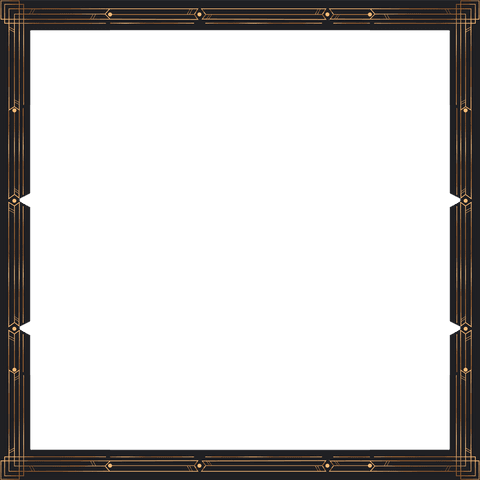 Art Deco Gold Ornamental Frame on Transparent Background - Download Free Stock Videos Pikwizard.com