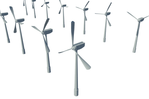 transparent background windmill digital illustration for sustainable energy - Download Free Stock Videos Pikwizard.com