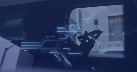 Futuristic Artificial Intelligence Concept with Technology Overlay