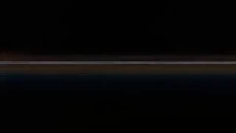 View of Earth's Horizon with Digital Light Effects from Spacecraft Orbit