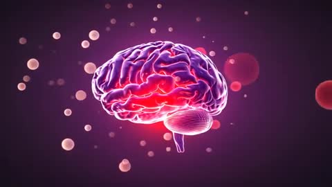 Futuristic Glowing Brain and Visualizing Neural Networks in Digital Space