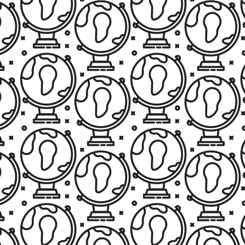 seamless globe pattern on transparent background with geography theme - Download Free Stock Videos Pikwizard.com