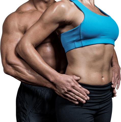 fitness concept with healthy couple highlighting strength, transparency - Download Free Stock Videos Pikwizard.com