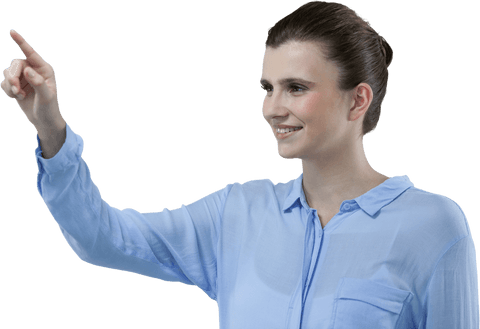 Transparent Businesswoman Using Futuristic Digital Interface - Download Free Stock Videos Pikwizard.com
