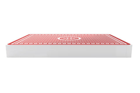 transparent playing cards stack display with uniquely red pattern - Download Free Stock Videos Pikwizard.com