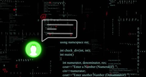 Digital Communication Technology with Data Code Elements - Download Free Stock Images Pikwizard.com