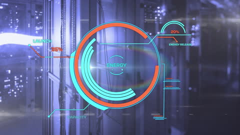 Digital Interface of Data Processing in Server Room