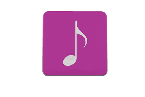 purple music note icon on transparent background - Download Free Stock Videos Pikwizard.com