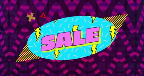 Retro Pop Art Style Sale Banner with Vibrant Colors