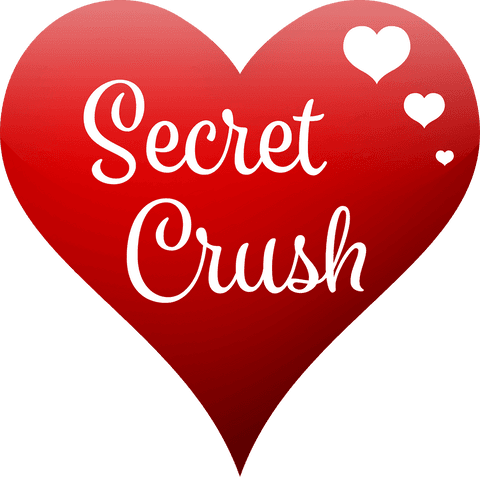 Red Heart Secret Crush Text on Transparent Background - Download Free Stock Videos Pikwizard.com
