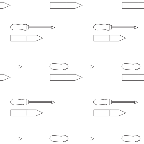 pattern of repeated screwdrivers on transparent background - Download Free Stock Videos Pikwizard.com