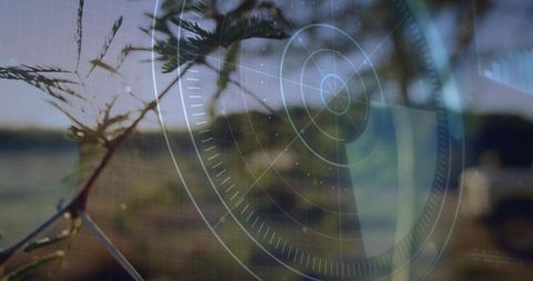 Nature and Technology Fusion with Transparent Interface Overlay