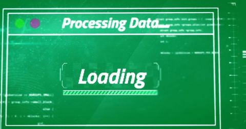 Green Digital Data Processing Loading Screen Concept - Download Free Stock Images Pikwizard.com