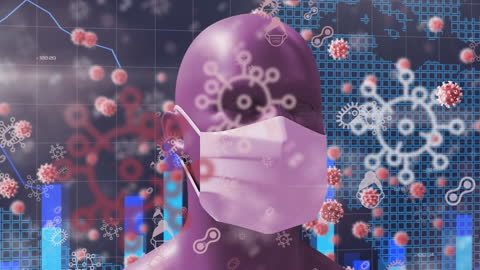 Animated Futuristic Pandemic Concept with COVID-19 Visuals