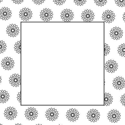 transparent floral pattern with frame and negative space for copy - Download Free Stock Videos Pikwizard.com