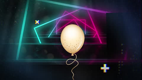 Futuristic Network Connection Concept with Glowing Balloon