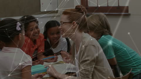 Network of Technology Connecting Diverse Schoolchildren and Teacher