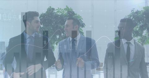 Businessmen Discussing Digital Data Analysis