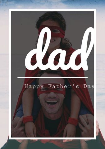 Father's day joy with superhero theme