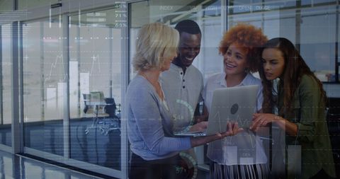 Diverse Business Team Discussing Data Solutions