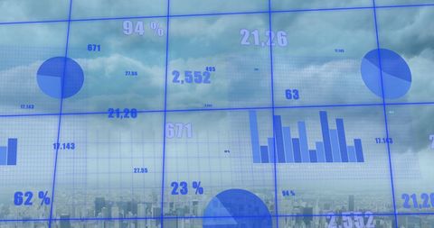 Innovative Data Processing Over City Skyline - Download Free Stock Images Pikwizard.com