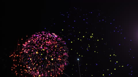 Vibrant Celebration Light Animation with Glittering Starry Display