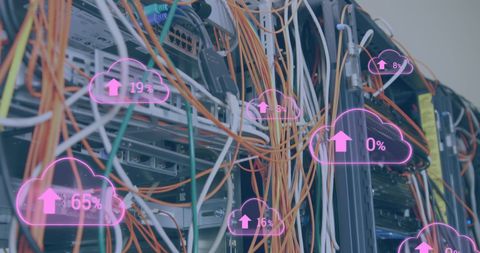 Cloud Computing Data Concepts with Server Infrastructure - Download Free Stock Images Pikwizard.com