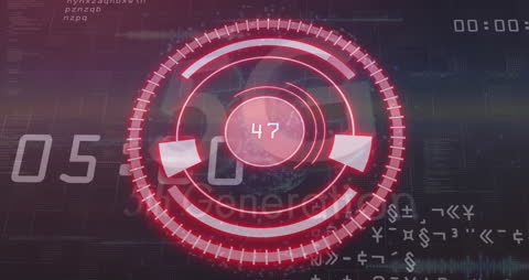 Futuristic Digital 5G Technology Animation with Data Overlay