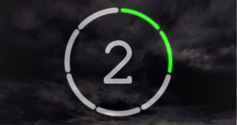 Dynamic Countdown Against Stormy Clouds Background - Download Free Stock Images Pikwizard.com
