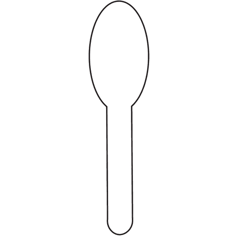 minimalist white spoon illustration on transparent background - Download Free Stock Videos Pikwizard.com