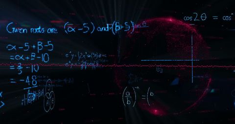 Floating Mathematical Formulas Over Digital Globe - Download Free Stock Images Pikwizard.com