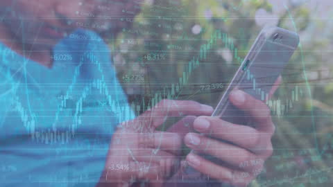 Financial Data Overlay with Smartphone Interaction