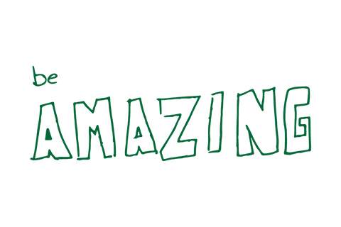 inspiring motivational 'be amazing' text on transparent background - Download Free Stock Videos Pikwizard.com