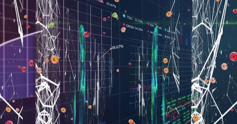 Digital Data Processing Over Circuit Board Concept - Download Free Stock Images Pikwizard.com