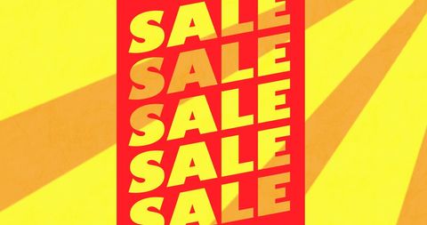 Colorful bold sale banner for retail promotion