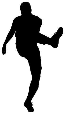 transparent silhouette of athlete kicking a high leg - Download Free Stock Videos Pikwizard.com