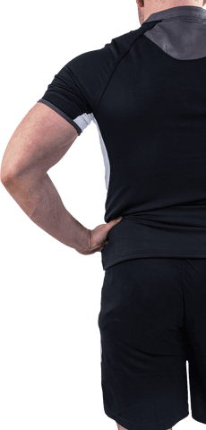 Active Transparent Rugby Player in Sports Attire