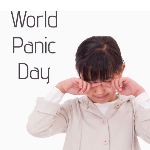 child showing stress on world panic day - Download Free Stock Templates Pikwizard.com